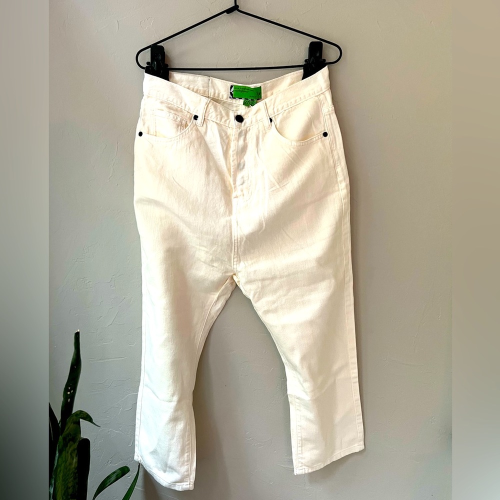 🦋SANDRINE ROSE X FREE PEOPLE HIGH WAIST CROPPED DENIM PANTS 27